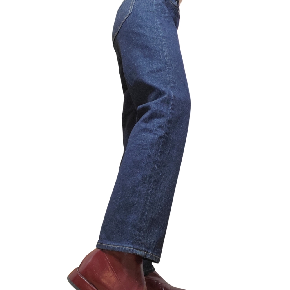 New Petite Gap Classic Dark Denim High-waisted Straight Leg Jeans Size 26